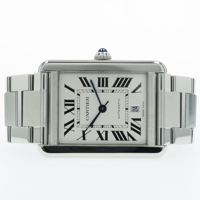 Cartier Tank Solo XL Silver Dial Stainless Steel Automatic W5200028