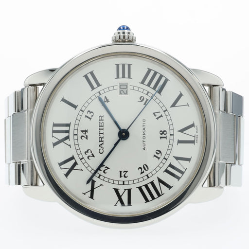 Cartier Ronde Solo XL Stainless Steel Silver Dial 42MM W6701011 3517