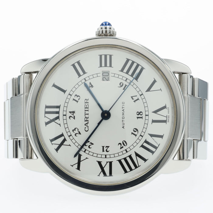 Cartier Ronde Solo XL Stainless Steel Silver Dial 42MM W6701011 3517