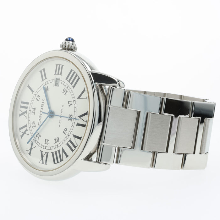 Cartier Ronde Solo XL Stainless Steel Silver Dial 42MM W6701011 3517