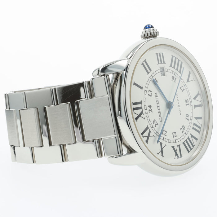 Cartier Ronde Solo XL Stainless Steel Silver Dial 42MM W6701011 3517