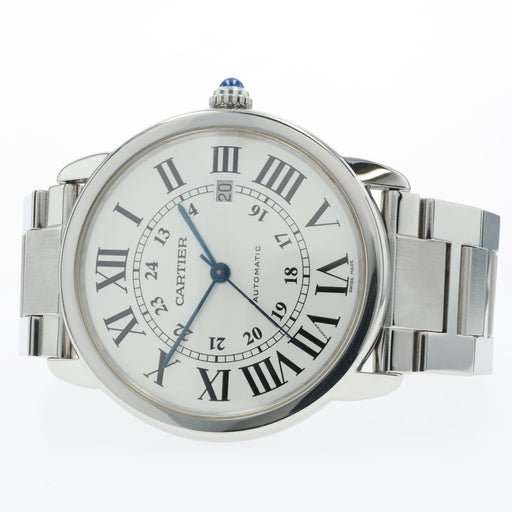 Cartier Ronde Solo XL Stainless Steel Silver Dial 42MM W6701011 3517