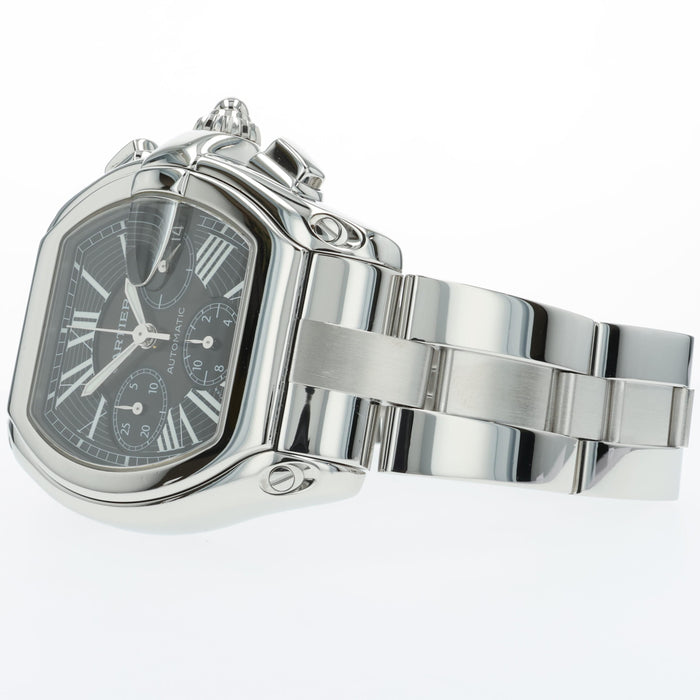 Cartier Roadster Chronograph XL Black Dial Automatic Steel W62020X6 2618