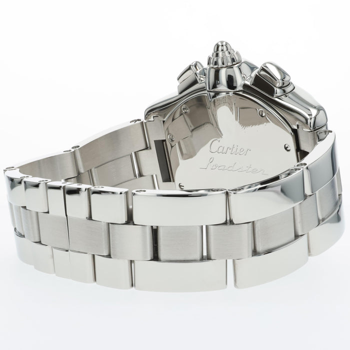 Cartier Roadster Chronograph XL Black Dial Automatic Steel W62020X6 2618