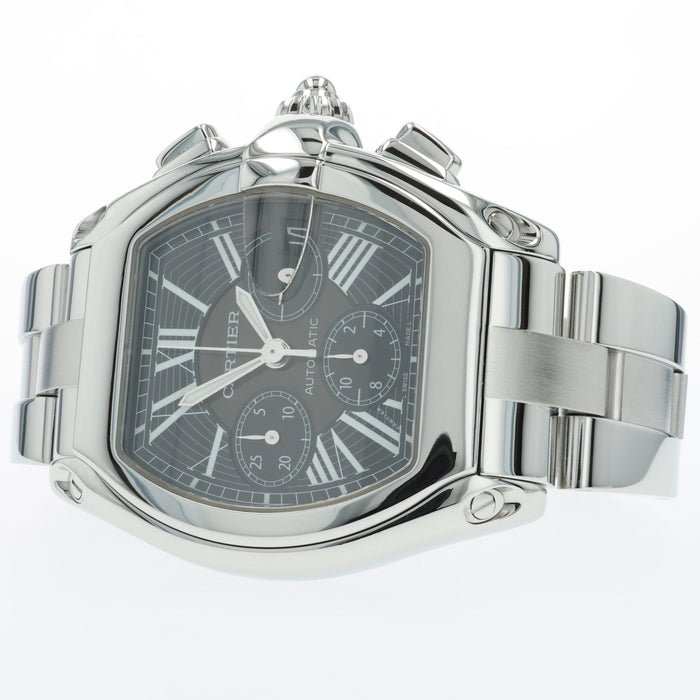 Cartier Roadster Chronograph XL Black Dial Automatic Steel W62020X6 2618