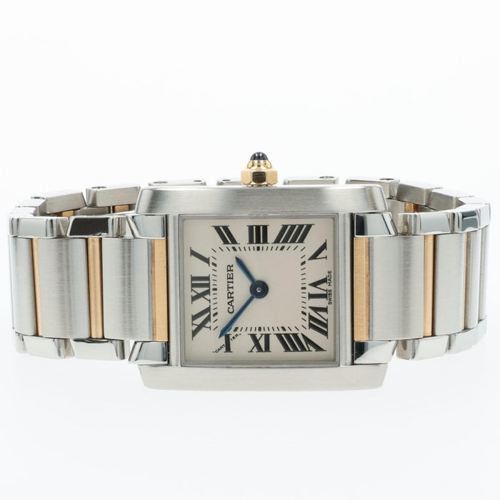 Cartier Tank Francaise Small 18K Yellow Gold & Steel Quartz W51007Q4 2384