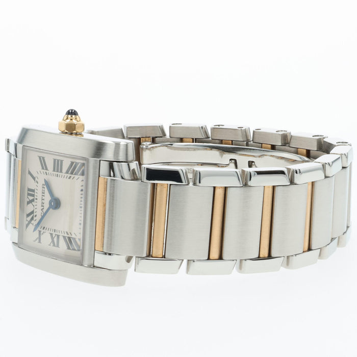 Cartier Tank Francaise Small 18K Yellow Gold & Steel Quartz W51007Q4 2384