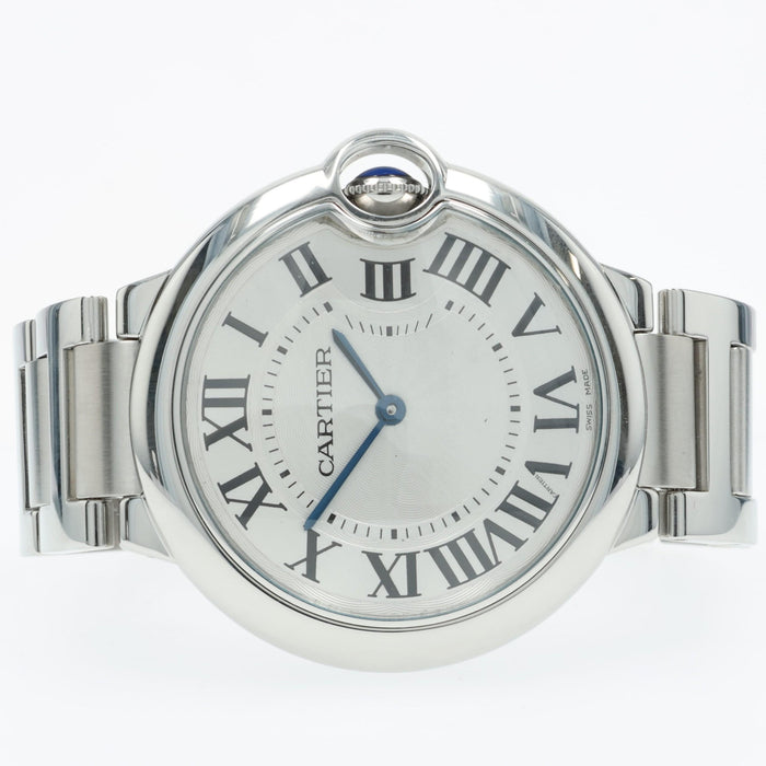 Cartier Ballon Bleu 36mm Silver Dial Quartz Stainless Steel W69011Z4 3005