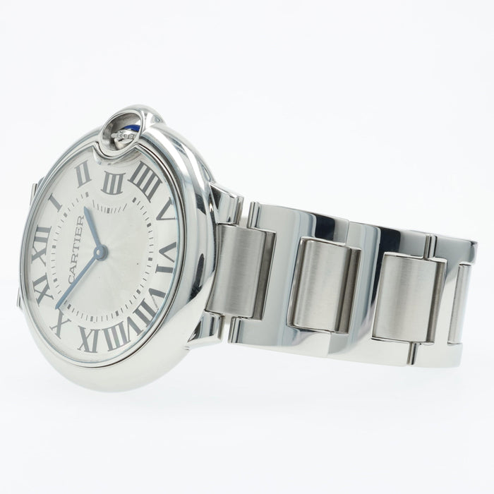 Cartier Ballon Bleu 36mm Silver Dial Quartz Stainless Steel W69011Z4 3005