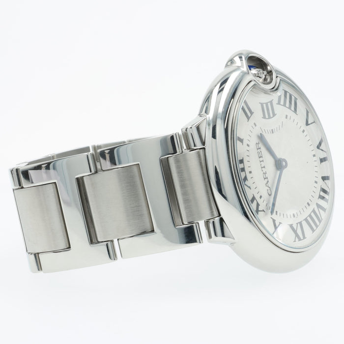 Cartier Ballon Bleu 36mm Silver Dial Quartz Stainless Steel W69011Z4 3005