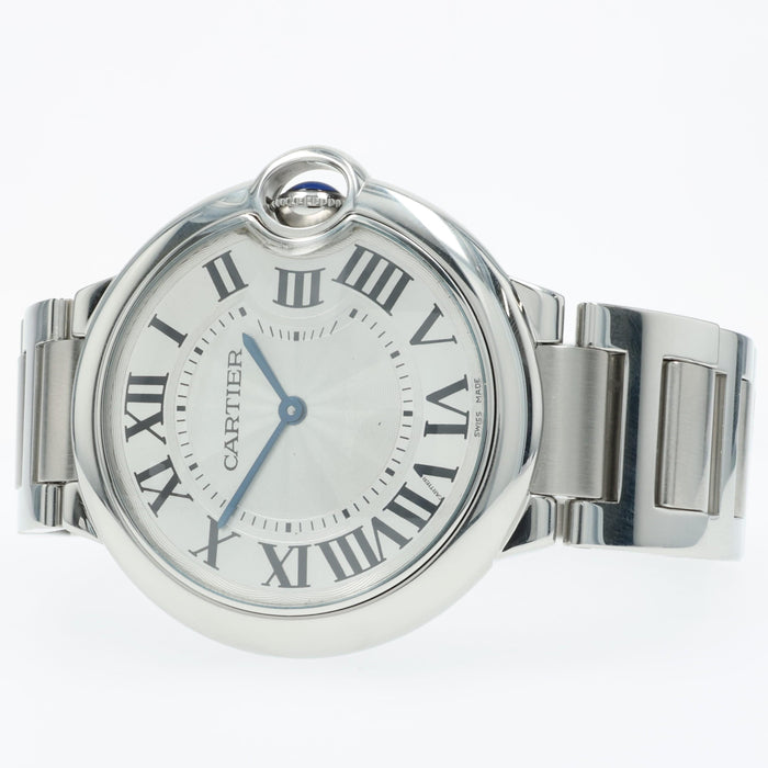 Cartier Ballon Bleu 36mm Silver Dial Quartz Stainless Steel W69011Z4 3005