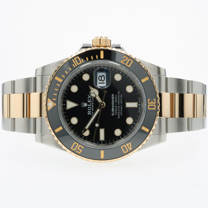 Rolex Submariner 18K Yellow Gold & Stainless Steel Black Dial 41MM 126613LN