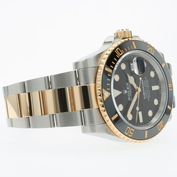 Rolex Submariner 18K Yellow Gold & Stainless Steel Black Dial 41MM 126613LN
