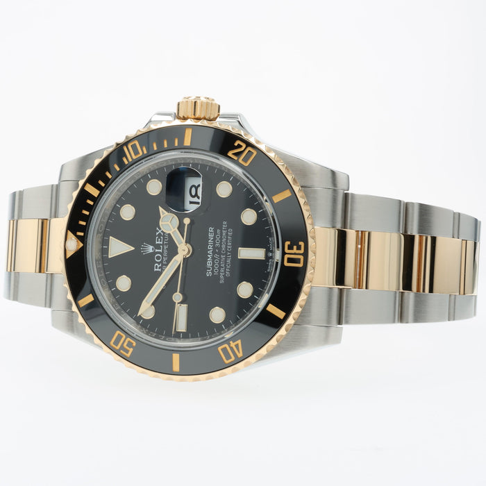 Rolex Submariner 18K Yellow Gold & Stainless Steel Black Dial 41MM 126613LN