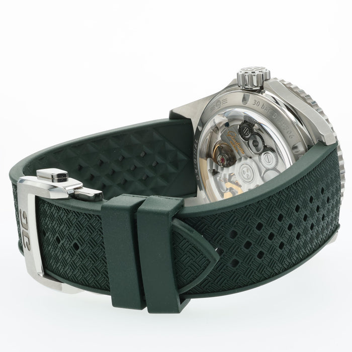 Glashutte SeaQ Panorama Date Green Stainless Steel 1-36-13-07-83-34