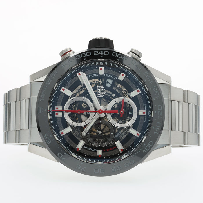 Tag Heuer Carrera Calibre Heuer 01 Skeleton Dial Stainless Steel CAR2A1W