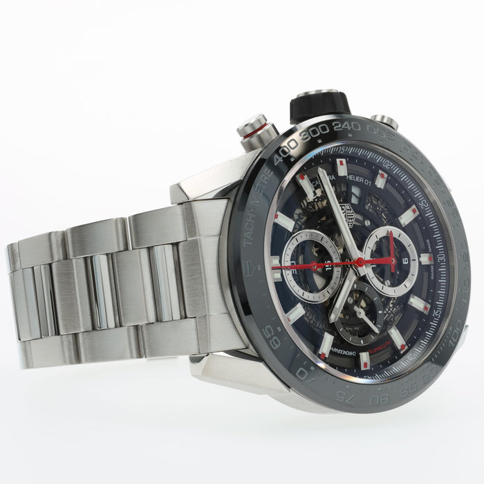 Tag Heuer Carrera Calibre Heuer 01 Skeleton Dial Stainless Steel CAR2A1W