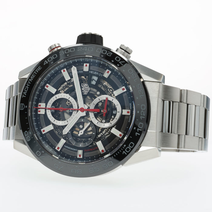 Tag Heuer Carrera Calibre Heuer 01 Skeleton Dial Stainless Steel CAR2A1W