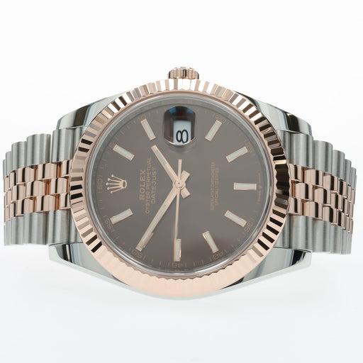 Rolex Datejust 41 Chocolate Dial Rose Gold and Stainless Steel 126331