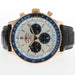 Breitling Navitimer Chronograph Solid 18kt Rose Gold Silver Dial 46MM RB0137