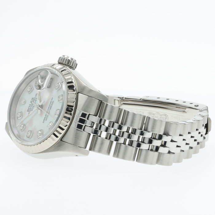 Rolex Lady Datejust 26mm Custom Mother of Pearl Dial Jubilee Steel 69174