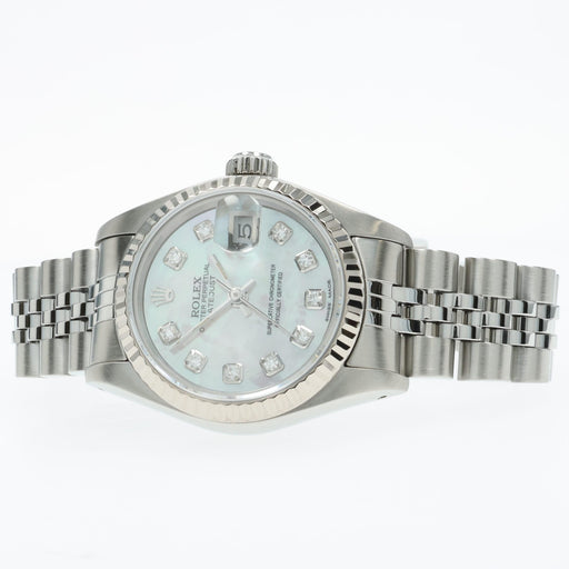 Rolex Lady Datejust 26mm Custom Mother of Pearl Dial Jubilee Steel 69174