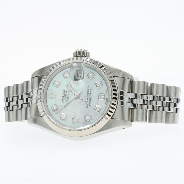 Rolex Lady Datejust 26mm Custom Mother of Pearl Dial Jubilee Steel 69174