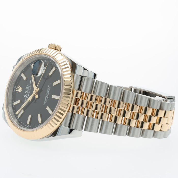 Rolex Datejust 41mm Black Dial 18kt Yellow Gold & Stainless Steel 126333