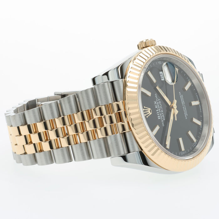 Rolex Datejust 41mm Black Dial 18kt Yellow Gold & Stainless Steel 126333