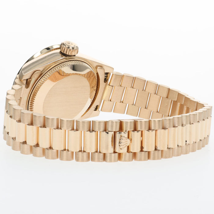 Rolex Datejust 26 18K Yellow Gold President Custom Mother of Pearl Diamond 69178