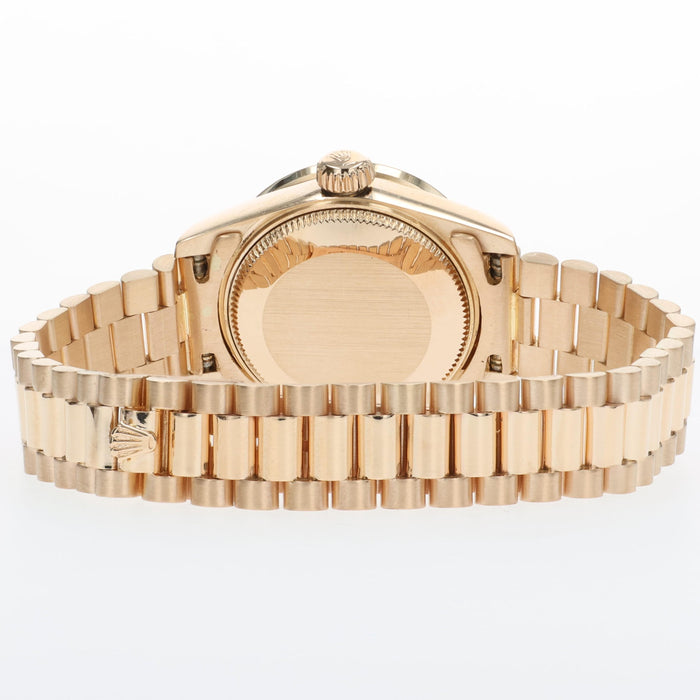 Rolex Datejust 26 18K Yellow Gold President Custom Mother of Pearl Diamond 69178