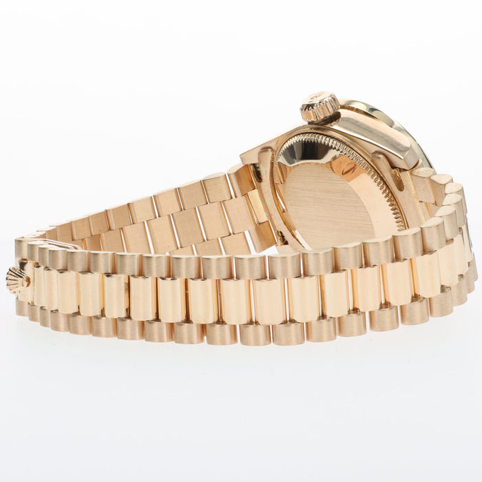 Rolex Datejust 26 18K Yellow Gold President Custom Mother of Pearl Diamond 69178