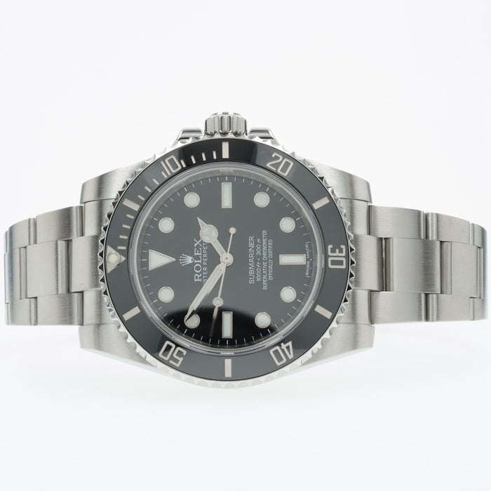 Rolex Submariner No-Date Black Dial Stainless Steel Automatic Oyster 114060
