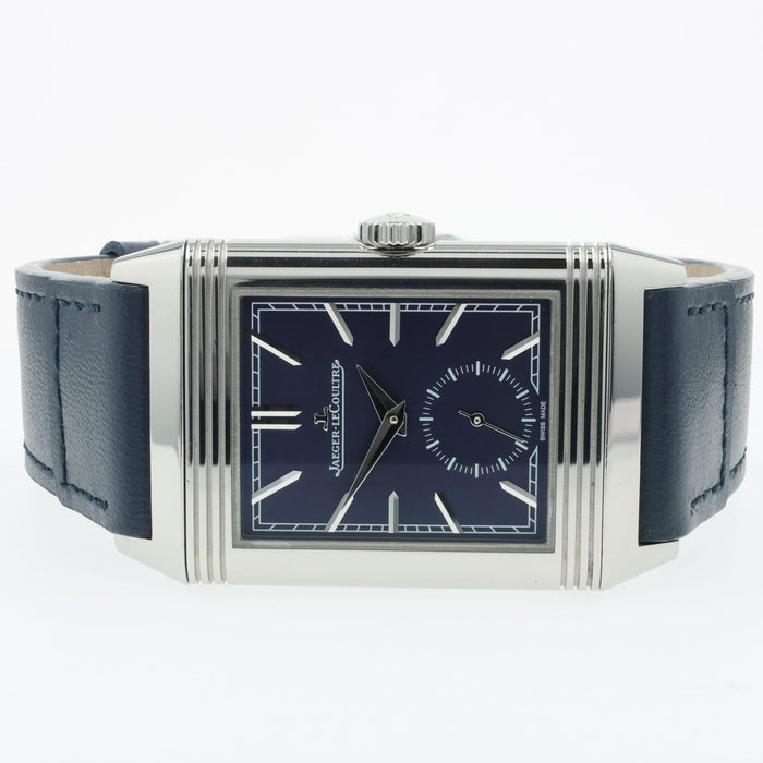 Jaeger LeCoultre Reverso Tribute Small Seconds Blue Dial Steel 214.8.62 Q3978480
