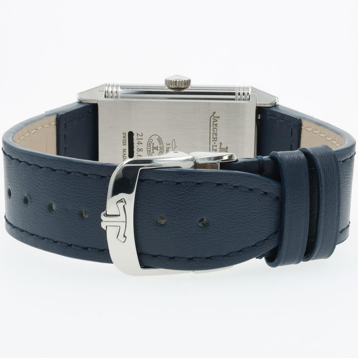 Jaeger LeCoultre Reverso Tribute Small Seconds Blue Dial Steel 214.8.62 Q3978480