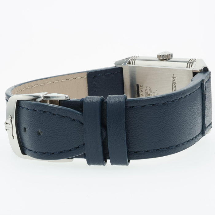 Jaeger LeCoultre Reverso Tribute Small Seconds Blue Dial Steel 214.8.62 Q3978480