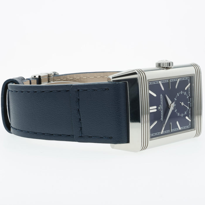 Jaeger LeCoultre Reverso Tribute Small Seconds Blue Dial Steel 214.8.62 Q3978480