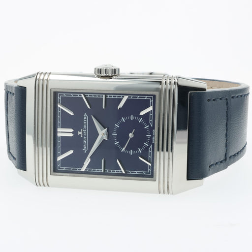 Jaeger LeCoultre Reverso Tribute Small Seconds Blue Dial Steel 214.8.62 Q3978480