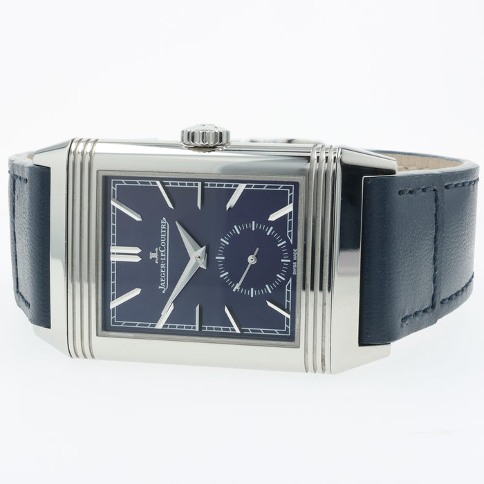 Jaeger LeCoultre Reverso Tribute Small Seconds Blue Dial Steel 214.8.62 Q3978480