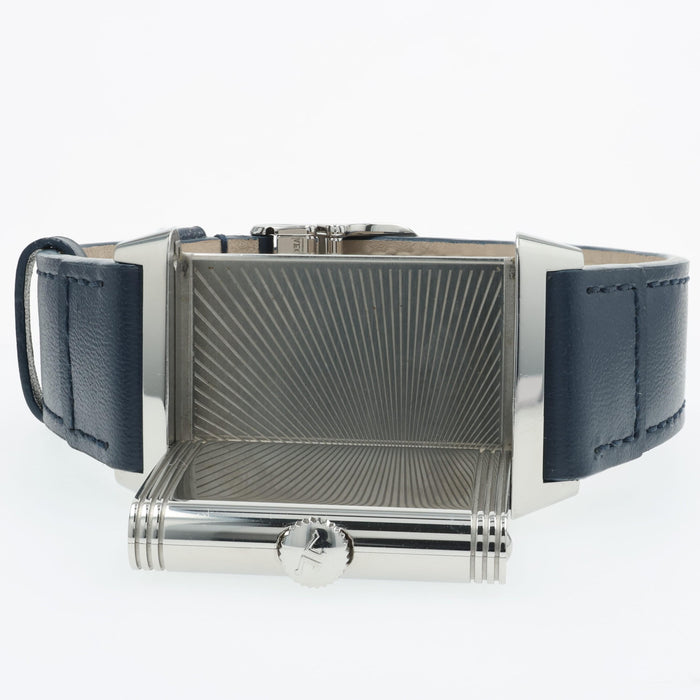 Jaeger LeCoultre Reverso Tribute Small Seconds Blue Dial Steel 214.8.62 Q3978480