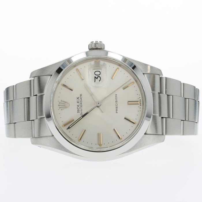 Rolex Oyster Perpetual Silver Dial Manual Wind Stainless Steel 34MM 6694
