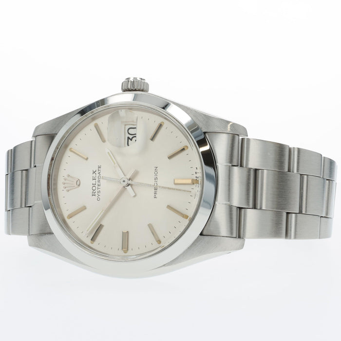 Rolex Oyster Perpetual Silver Dial Manual Wind Stainless Steel 34MM 6694