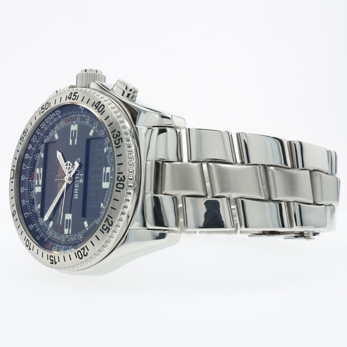 Breitling B-1 Stainless Steel Black Dial 43MM Quartz Analog/Digital E76321