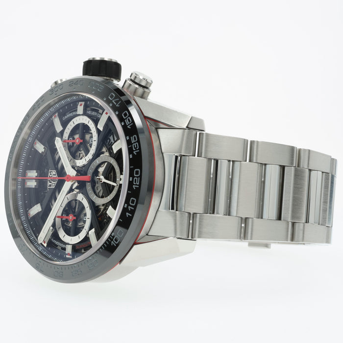 Tag Heuer Carrera Calibre Heuer 02 Stainless Steel Chronograph Automatic CBG2010