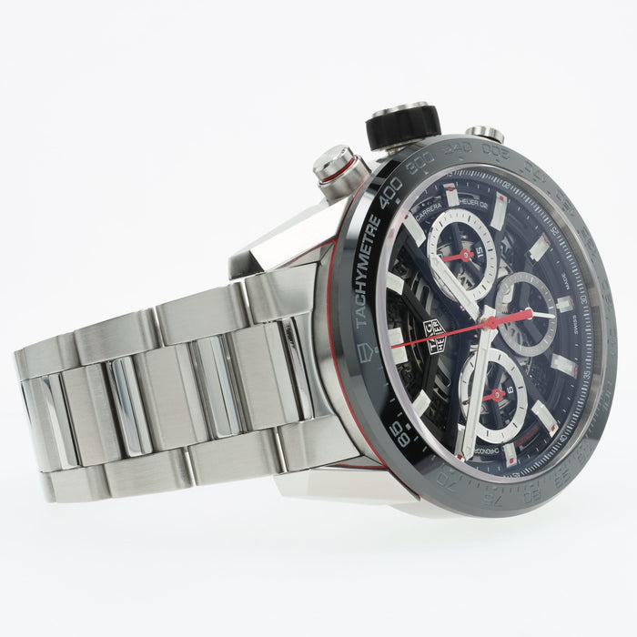Tag Heuer Carrera Calibre Heuer 02 Stainless Steel Chronograph Automatic CBG2010