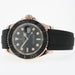 Rolex Yachtmaster Black Dial 18kt Rose Gold Oysterflex Automatic 126655