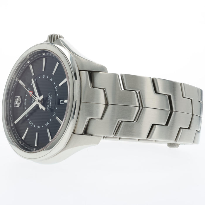 Tag Heuer Link GMT Black Dial Stainless Steel Automatic 42MM WAT201A