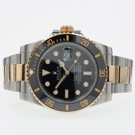 Rolex Submariner Date Black Dial 18kt Yellow Gold & Stainless Steel 116613LN