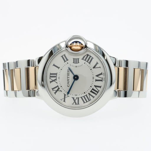 Cartier Ballon Bleu Small Yellow Gold & Stainless Steel 28MM W69007Z3 3009