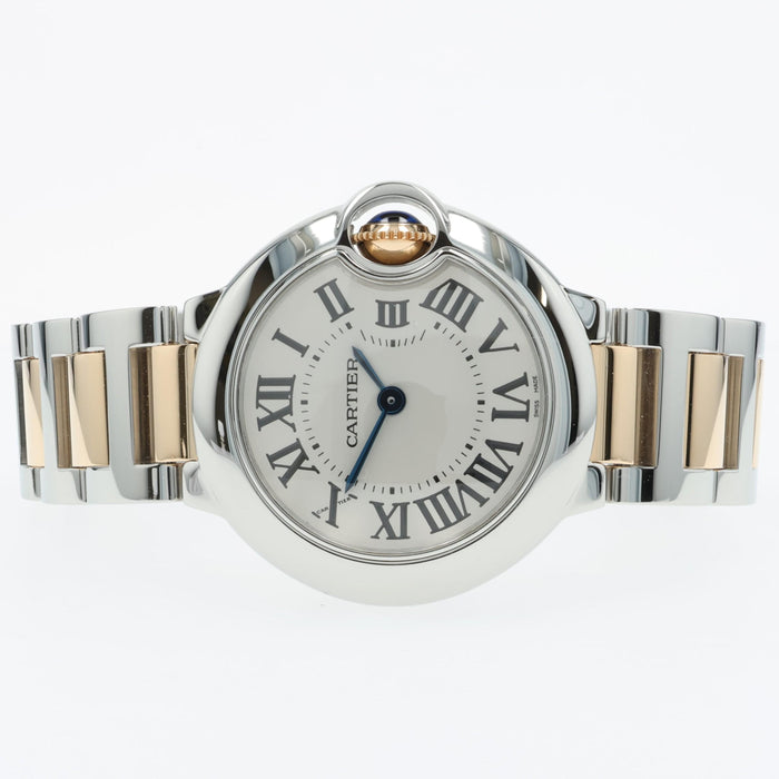 Cartier Ballon Bleu Small Yellow Gold & Stainless Steel 28MM W69007Z3 3009